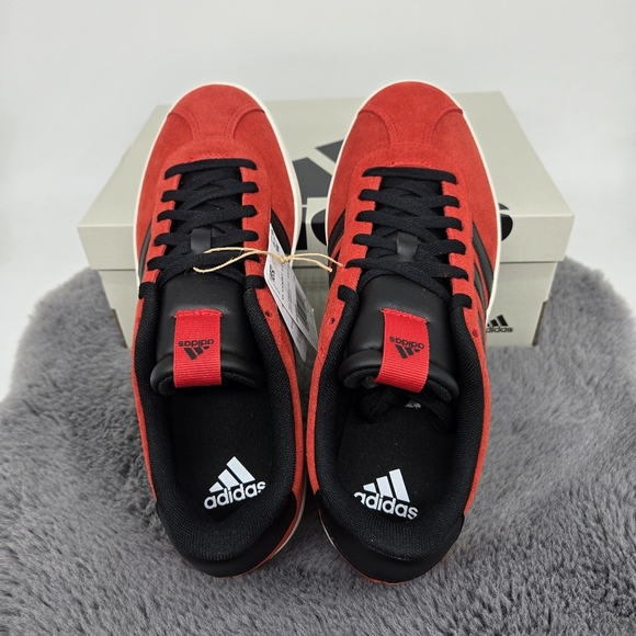 New adidas VL Court 3.0 Better Scarlet Black Men's Skateboarding Shoes Size 11 - Picture 5 of 8